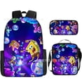 thumbnail image 1 of Spongebob Spongebob Sac à Dos Cartable Dessin Animé Ensemble Trois Pièces Trousse de Mode, 1 of 2