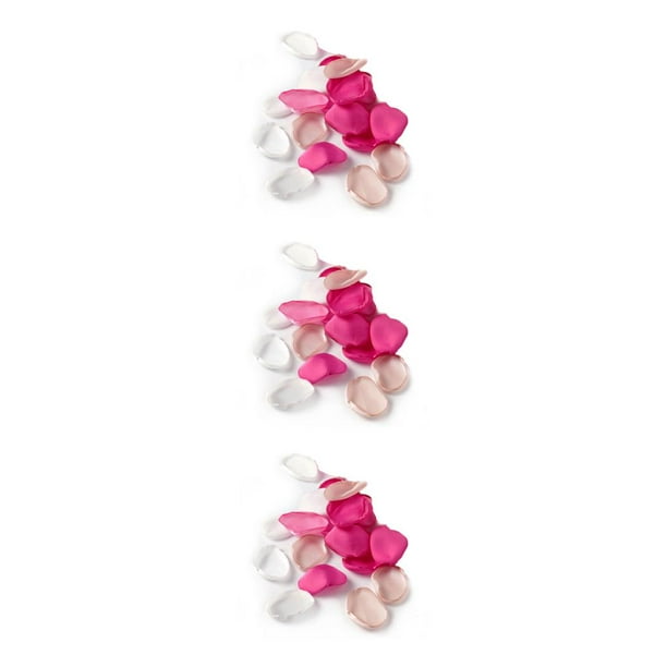 Wosthever 200 Uds pétalos de rosa flores artificiales románticas propuesta rústica flor pétalo aniversario centros de decoración huevas Type1 NO1