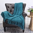 thumbnail image 1 of Home Soft Things Fluffy Throw - Dark Teal - 60" x 80" Jumbo, 1 of 6