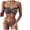 Green, variant on DOPI Women's Sexy Pleated Bikini Fashion Multi Color Two Piece Beach Suit Swimsuit
