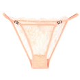 thumbnail image 1 of Gibobby Calzoncillos de encaje para mujer Calzoncillos de encaje sexy para mujer con bandas delgadas ajustables y calzoncillos de tamaño sexy transparente(Beige,XL), 1 of 2