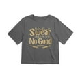 thumbnail image 2 of Harry Potter No Good Women's Boxy Cropped T-Shirt Casual Graphic Tee, 2 of 6