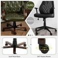 thumbnail image 7 of AVAWING Ergonomic Executive Office Chair, Vintage Faux Leather Swivel Work Chair, Green, 7 of 7