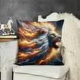 thumbnail image 2 of PIKWEEK Couple Lion Farmhouse Country Print Throw Pillow Cover Set for Couch Sofa Living Room 18x18 Inch, 2 of 5