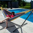 thumbnail image 4 of Vivere Hamac Double de 9 Pieds avec Support en Acier (Couleur Tropicale), 4 of 8
