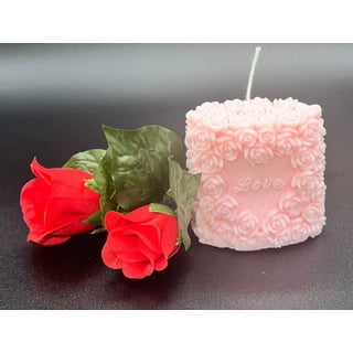 Heart Flower Silicone Candle Mold 3D Rose Candle Mold Code 158 at Rs 250, Candle Moulds in Taoru
