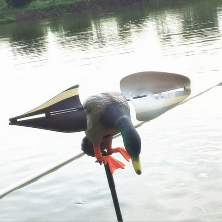 Duck Decoy with Mallard Drake with Support Pole