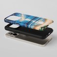 thumbnail image 2 of Starry Night Ocean Beach For All iPhone Series Protective Phone Case Oil Painting Art Blue Multi-Color, 2 of 7