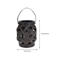 thumbnail image 2 of OUNONA Farol Negro Vintage De Ratán Para Interior Y Exterior, 2 of 7