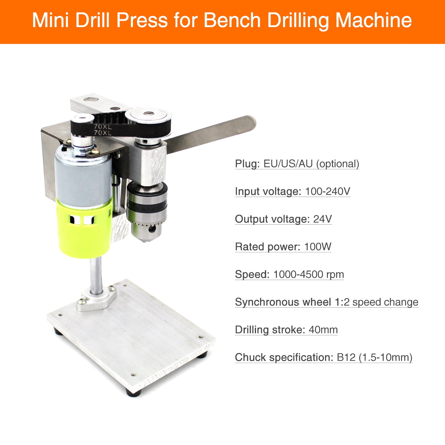 Mini Drill Press for Bench Drilling 