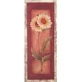 thumbnail image 2 of Pamela Gladding 12x24 White Modern Wood Framed Wall Art Titled - Red Door Gaillardia, 2 of 5