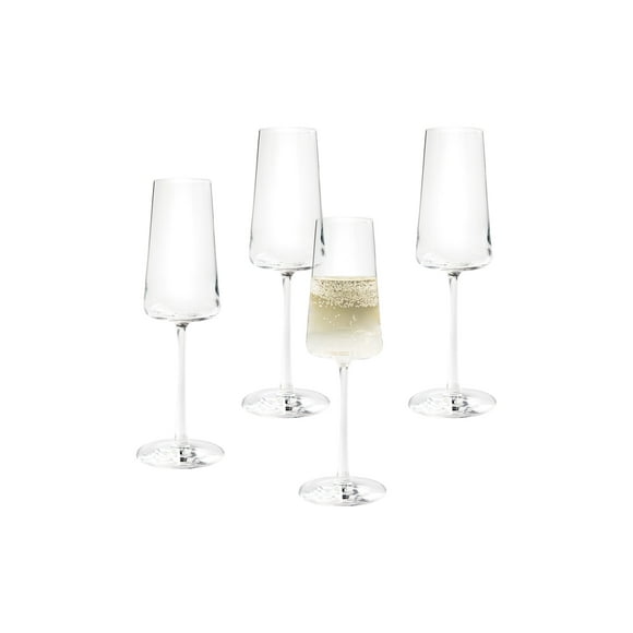 Better Homes & Gardens Clear Flared Champagne Flute, 4 Pack, Champagne Flute