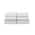 thumbnail image 6 of Meridian Furniture Indulge 70" Vegan Leather Modular Sofa in Cream, 6 of 8