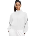 thumbnail image 2 of Female Fleece Full Zip Up Jacket White XL, 2 of 10