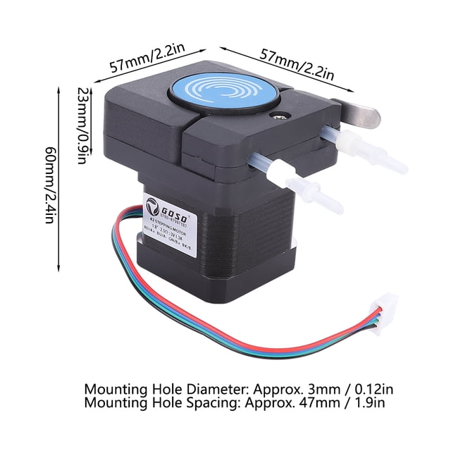 Micro Peristaltic Pump, Rust Proof And Corrosion- Peristaltic Pump, Wear- Dishwasher Detergent Delivery for Washing Machine Ink Delivery