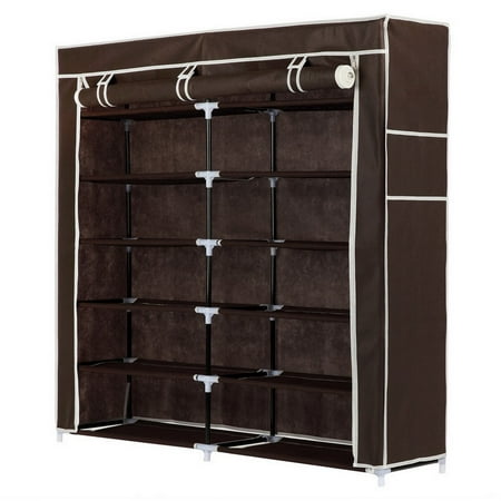Homegear XL Free Standing Fabric Shoe Rack /Storage Cabinet /Closet