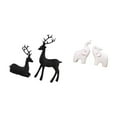 thumbnail image 5 of 4 Pieces Resin Deer Figurine Elephant Sculpture Reindeer Statue Fine Workmanship Home Office Tabletop Decorations, 5 of 8
