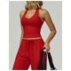 thumbnail image 3 of Chaleco de Yoga for mujer, ropa interior deportiva ajustada en forma de V for belleza en la espalda, chaleco deportivo for ejercicio de carrera, almohadilla for pechos extraíble, 3 of 5