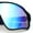 Black Blue - Blue Mirror, variant on Mens Mirrored Classic Oversized Shield Windbreaker Wrap Plastic Sport Sunglasses Slate - Black