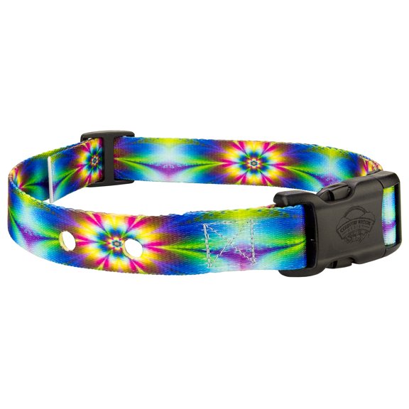 Country Brook Petz® Tie Dye Flowers Replacement Collar For Dog Fence Receivers