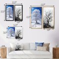 thumbnail image 4 of Designart "White Tree Winters Beauty III" Trees Framed Wall Art Set Of 2 - White Landscapes Framed Canvas Set For Living Room Decor, 4 of 7