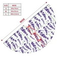 thumbnail image 3 of Cauagu 36" Christmas Tree Skirt Lavender Flowers Pattern Christmas Tree Decorations Tree Mat for Xmas Decorations Occasion Holiday Home Decor -36", 3 of 7