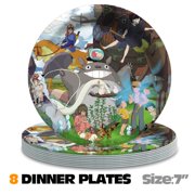 Studio of Ghibli Paper Plates Birthday Decorations Party Supplies Tableware Disposable Dinnerware