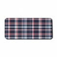 thumbnail image 1 of Checkered Computer Mouse Pad, Retro Plaid Pattern Geometrical Pixelated Seem Mosaic Design, Rectangle Non-Slip Rubber Mousepad X-Large, 35" x 15" Gaming Size, Dark Coral Pale Blue, by Ambesonne, 1 of 2