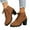 Brown |#13, variant on Women's Ankle Boots Thick Mid Heel Lace Up Round Toe Platform Ankle Booties Solid Versatile Comfortable Combat Boots (Black,39)