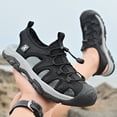 thumbnail image 5 of Mens Sports Sandals Summer Breathable Beach Shoes Outdoor Waterproof Hiking Shoes Closed Toe Lightweight Casual Shoes Black 7 US, 5 of 6