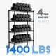 thumbnail image 5 of EDX Estantería de Almacenamiento de 4 Niveles, Estantería de Alambre Metálico de 48 Pulgadas, Altura de Capa Ajustable, para Cocina, Garaje, Sala de Estar, Negro, 5 of 7