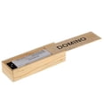 thumbnail image 4 of Para 28 Pijas Black Domino Set Fine Moishing Domino Juego de Domino Dominoes para acampar, 4 of 8