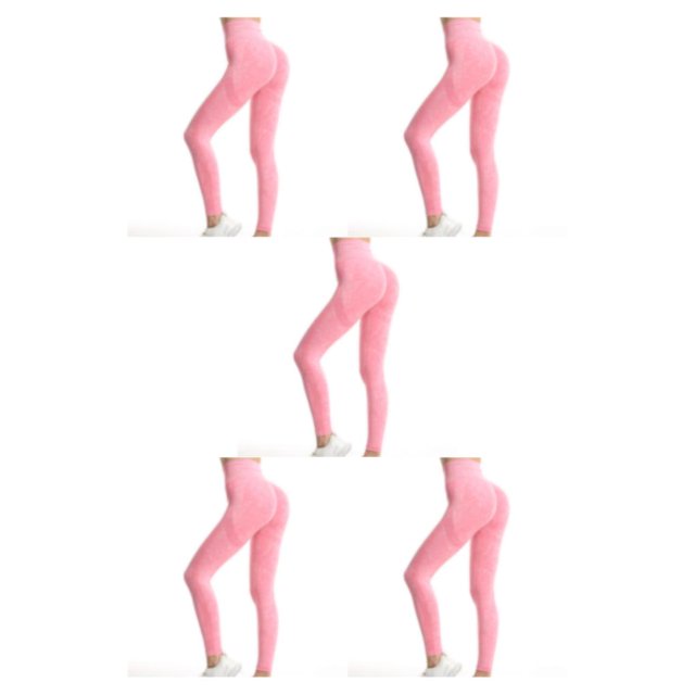 Jumpingount Pantalones elásticos de cintura alta para mujer Primavera Verano niñas gimnasio hasta los tobillos pantalones deportivos pantalones Type2 NO2