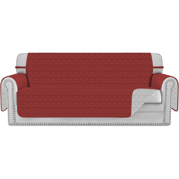Couch Cover For Sofa, Reversible Slipcover for 3 Cushion Couch, Durable