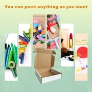 CH-BOX 50 Pack 4x4x1 Small Corrugated Box Mailers White for Shipping Mailing Packaging