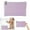Purple, variant on Travel Makeup Bag PU Leather Cosmetic Organizer Portable Carry On Lipstick Brush Holder Large Small Toiletry Bag for Women