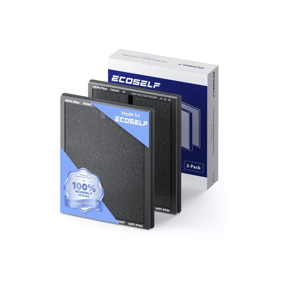 Filtro de repuesto para purificador de aire ECOSELF HAP602 de 3 etapas (paquete de 2)