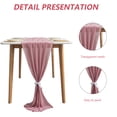 thumbnail image 3 of Gorgeous Table Runner 72cm*305cm for Wedding Party Bridal Shower Decor Birthday Party Cake Table DecorationsPink, 3 of 4