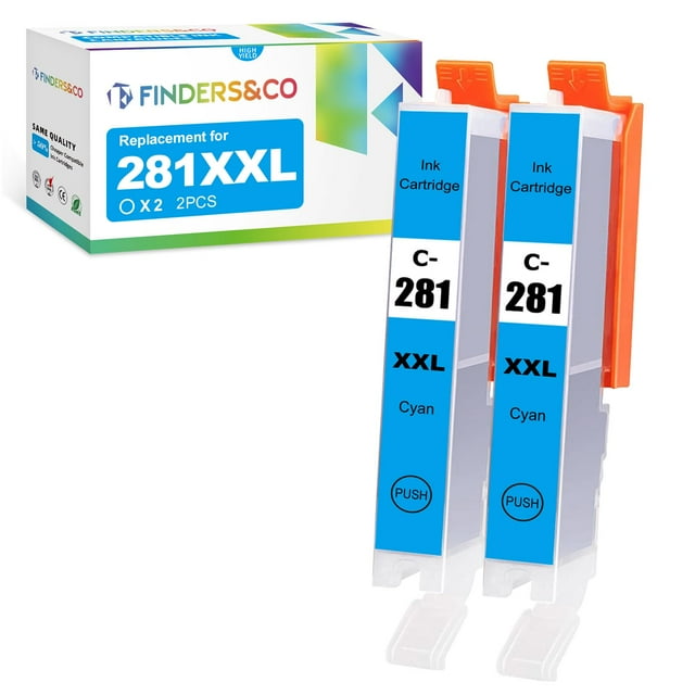 Repuesto de depósito de tinta F FINDERS&CO CLI-281 XXL Cyan Canon