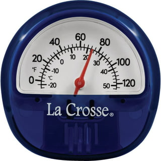 La Crosse Technology TFA 30.1043.02 Digital Indoor and Outdoor Thermometer,  Small, White
