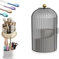 thumbnail image 2 of Concealed Toothbrush Holder Toothbrush Holders for Bathrooms 360 Rotating Waterproof Dustproof Toothpaste Holders with Sliding Lid for Vanity Makeup Brushes Holder Pen Holder Stora,a, 2 of 7