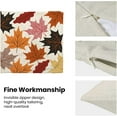 thumbnail image 6 of Fall Pillow Covers 18x18 Set of 2, Maple Leaf Pattern Fall Decorative Throw Pillows Linen Autumn Thanksgiving Decorations Farmhouse Cushion Pillow Covers for Sofa Couch Outdoor Decor, 6 of 6