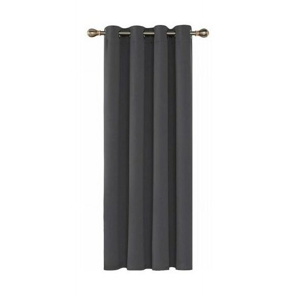 Blackout Curtains Thermal Insulated Anti Cold, 140x245 CM (Width x Height), Curtains for Living Room and Bedroom, Modern Design with Eyelets, Dark Gray, 1 Piece