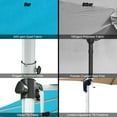 thumbnail image 4 of Gymax Parasol Déporté Suspendu pour Patio 11 Pi, Inclinaison 360° avec Base, Bleu, 4 of 8