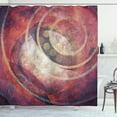 thumbnail image 1 of Ambesonne Antique Shower Curtain, Grunge Circles, 69"Wx70"L, Red Yellow, 1 of 3