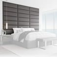 thumbnail image 3 of Vant Upholstered Wall Panels 39" Wide, Vintage Leather Grey Pewter (4 Pack), 3 of 6