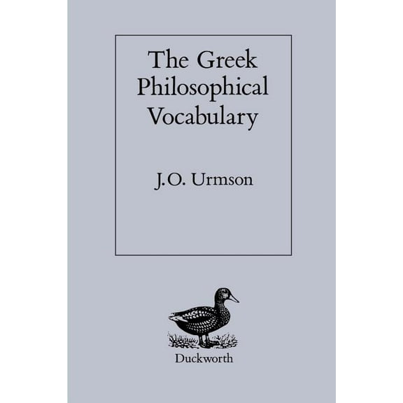 Greek Philosophical Vocabulary, (Paperback)