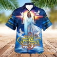 thumbnail image 2 of Dios ama a la gente común Jesús Camisas hawaianas Camisas de playa frescas de moda para hombres y mujeres Camisas florales frescas de verano Ropa, 2 of 5
