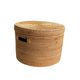 thumbnail image 5 of Cesta de ratán tejida para almacenamiento, multifuncional, portátil, a prueba de polvo, organizador de juguetes, cesto para ropa sucia, para sala de, 5 of 7