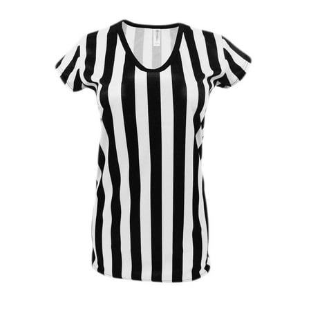 Womens Referee Shirt Comfortable V-Neck Ref Shirt for Waitresses, Refs,